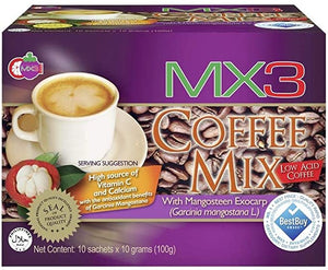 MX3 4IN1 Coffee with Mangostene 10 sachet 10g (4pcs) distributed by Sunrise