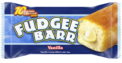 Fudgee Barr Vanilla Cream Filled Cake Bar 10pcs - Sunrise International Group