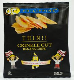 J&C Thin Crinkle Cut Banana Chips - Sunrise International Group