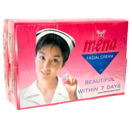 Mena Face Cream (Pink) 3g, 12pcs - Sunrise International Group