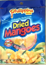 Philippine Brand Dried Mangoes - Sunrise International Group