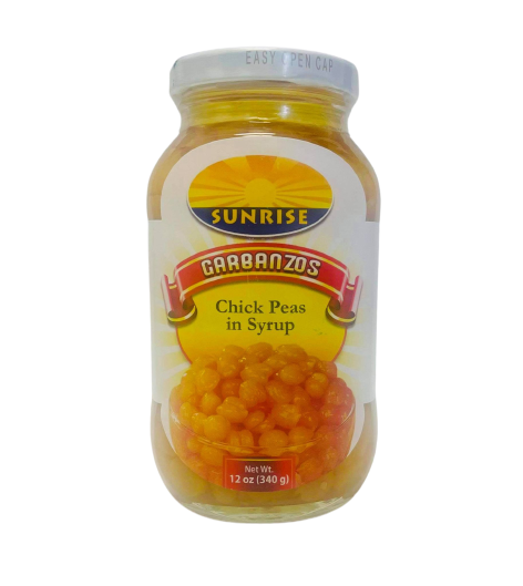 Sunrise Brand Garbanzos Chick Peas in Syrup, 12oz, 6 count - Sunrise International Group