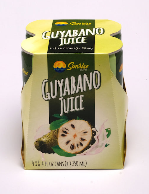 Sunrise Brand Guyabano Juice 8.4oz, 4 cans - Sunrise International Group