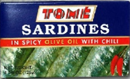 Tome Sardines in Spicy Olive Oil with Chili 4.38oz - Sunrise International Group