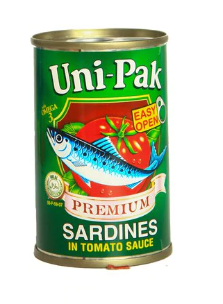 Unipack Sardines In Tomato Sauce 425g distributed by Sunrise