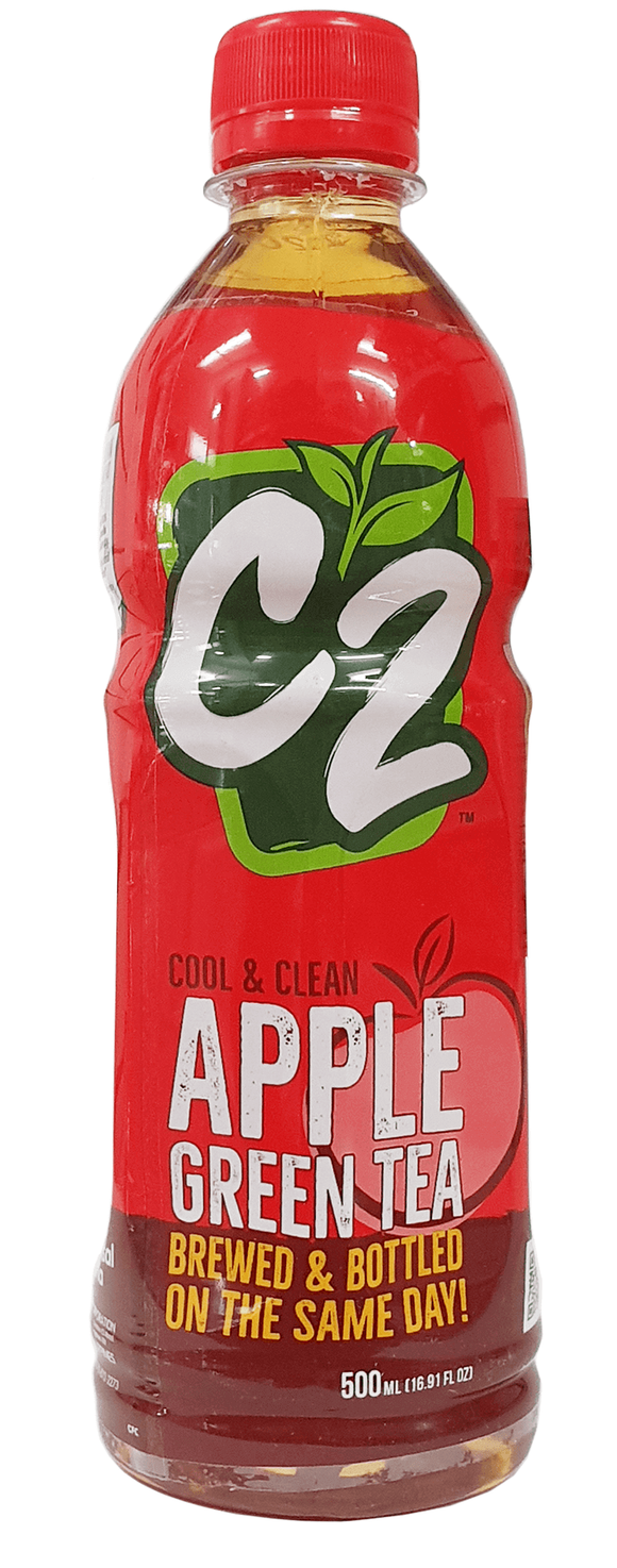 C2 Cool and Clean Apple Green Tea 500ml - Sunrise International Group