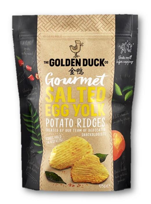 Golden Duck Salted Egg Yolk Potato Ridges 6pcs - Sunrise International Group