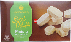 Goldilocks Sweet Delights Pinipig Polvoron 12pcs 300g - Sunrise International Group