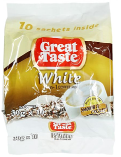 Great Taste 3 n 1 Coffee White 10pcs - Sunrise International Group