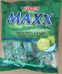 Maxx Honey Mansi Menthol Candy - Sunrise International Group