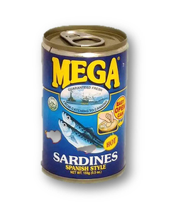 Mega Sardines Spanish Style 155g - Sunrise International Group