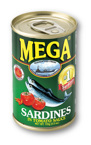 Mega Sardines Green 155g - Sunrise International Group