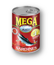 Mega Sardines Chili Red 155g - Sunrise International Group
