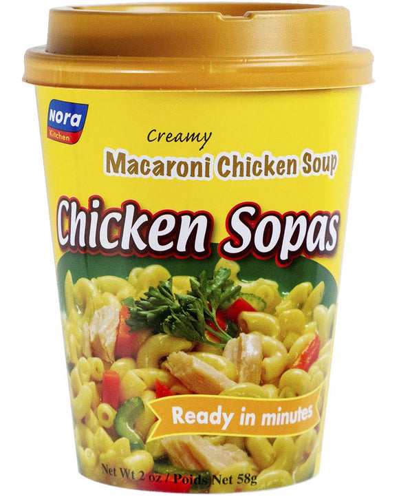 Nora Creamy Macaroni Chicken Sopas 58g - Sunrise International Group