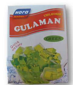 Nora Unflavored Gulaman Green 90g - Sunrise International Group