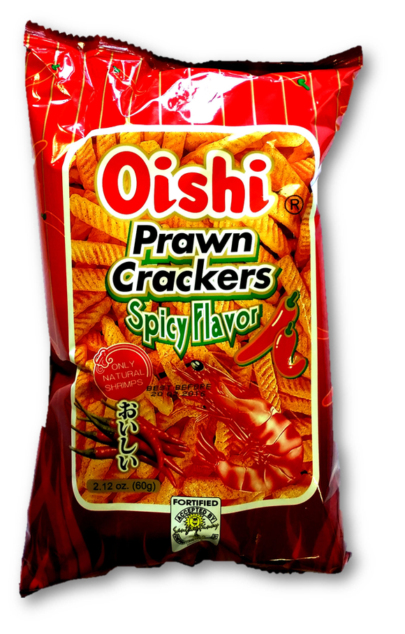 Oishi Prawn Crackers Spicy Flavor - Sunrise International Group