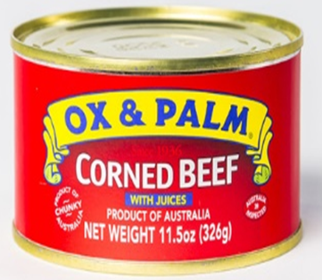 Ox and Palm Corned Beef 11.5oz, 6pcs - Sunrise International Group