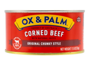 Ox & Palm Corned Beef Rounded Can (Pack of 24) - Sunrise International Group