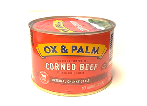 Ox and Palm Corned Beef with Juices 15oz,6pcs - Sunrise International Group