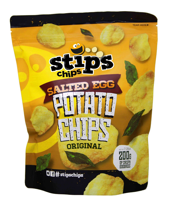 Stips Chips Salted Egg Potato Chips Original - Sunrise International Group