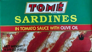 Tome Sardines in Tomato Sauce with Olive Oil - Sunrise International Group